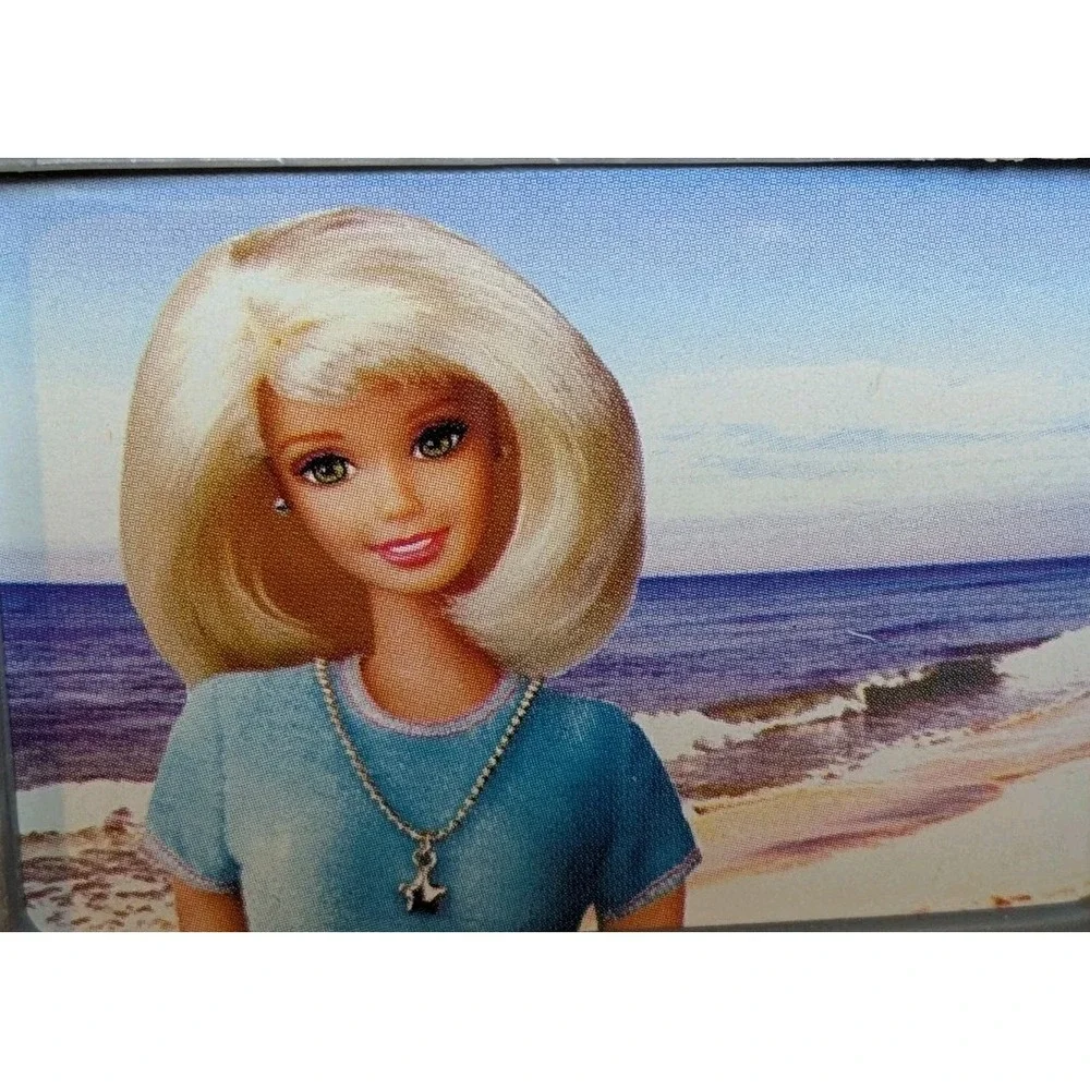 90s Barbie TV Play Doll House Television Set Miniature Toy Gray 1998 Vtg Retro